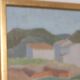 Original Swedish Oil on Panel – “Mountain Village” by Anna Küntzel