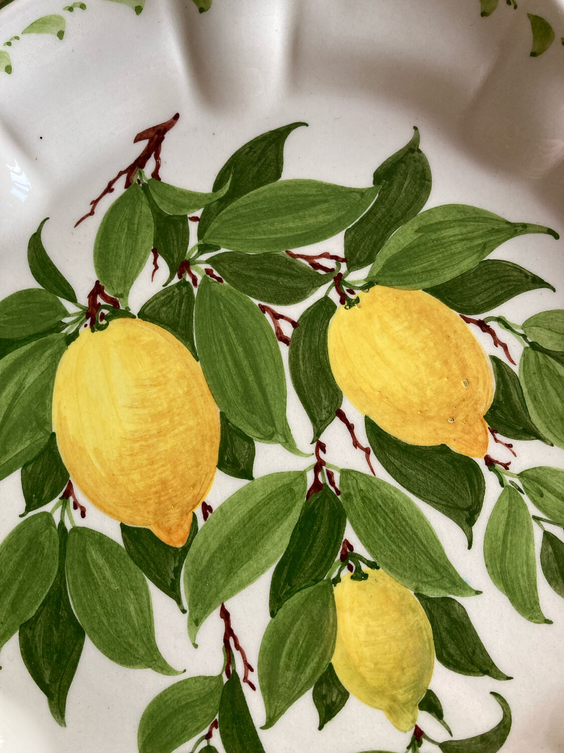 Assiettes citron de menton Perret gentil