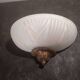 Wall light in brass and glass paste