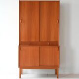 Scandinavian Teak Cabinet with Sliding Doors – Bodafors