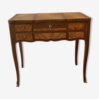 Louis XV style flower marquetry dressing table