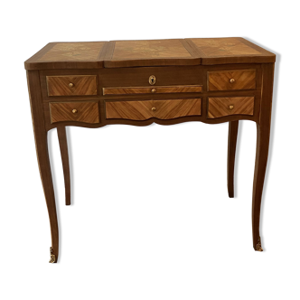 Louis XV style flower marquetry dressing table