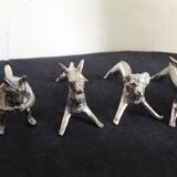 Vintage animal knife holders