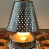 Lampe design en inox perforé