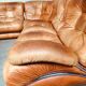 Mid-Century Modern Italian Leather Sectional Sofa by Ipe, Italy, 1970s, Set of 5