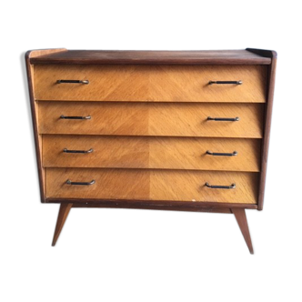 Commode année 50 pieds compas