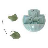 Desvres earthenware stoup, 1980