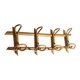 Wall coat rack in rattan and woven wicker, 1960s.