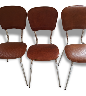 3 chaises skai confort lux | Selency