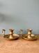 Set of 2 antique brass candlesticks
