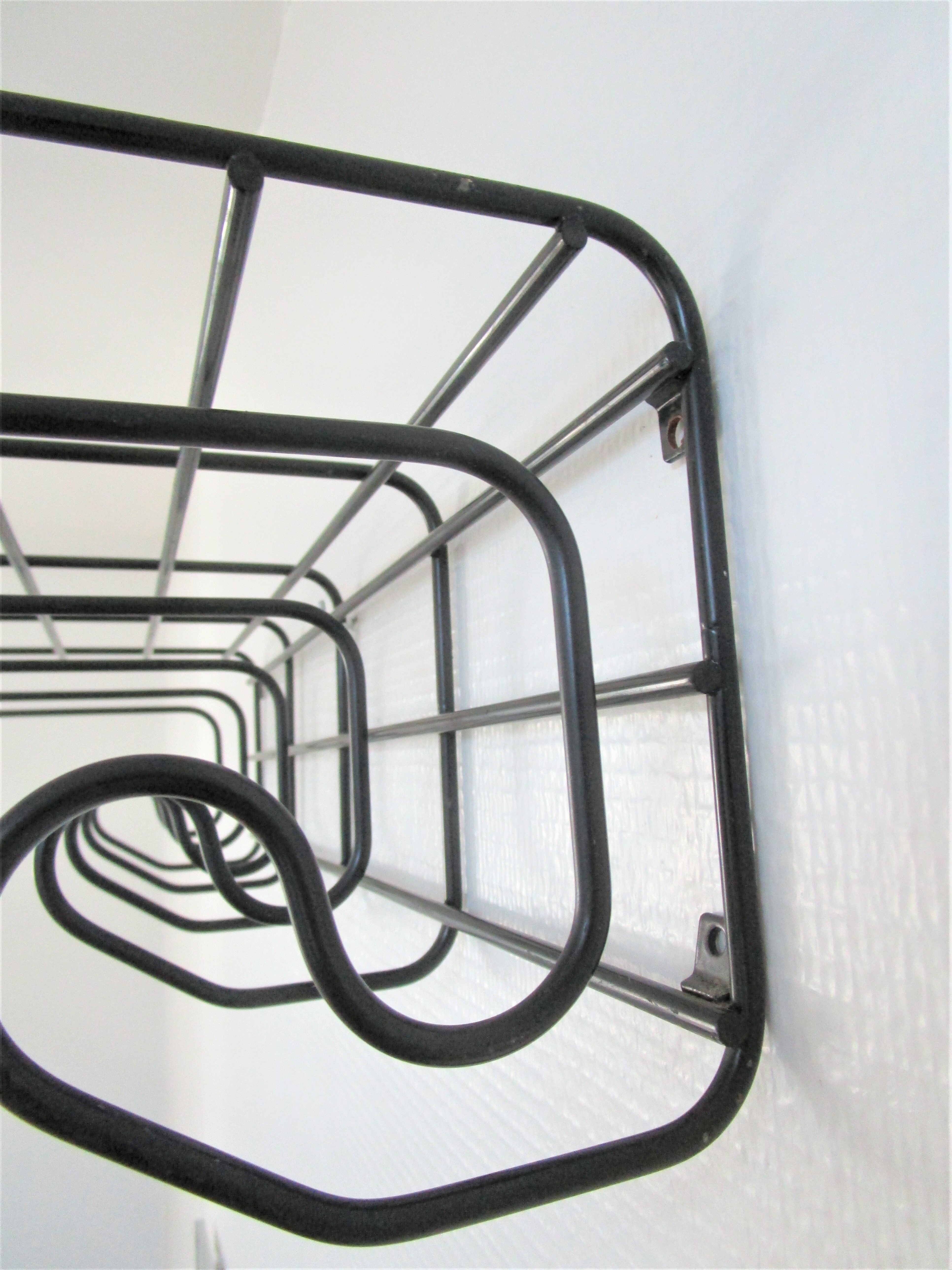 Coat rack metal black ikea design 80s