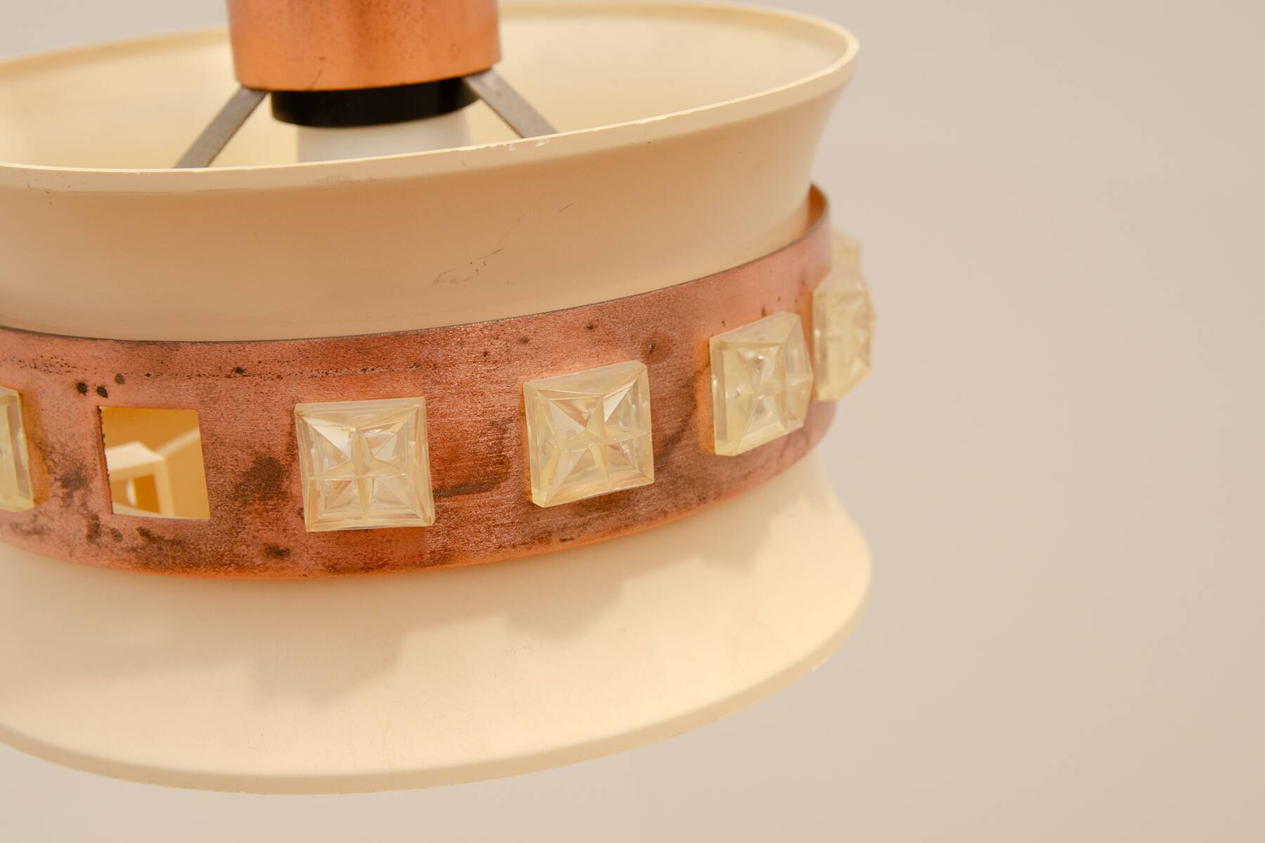 Mid century hanging lamp, Czechoslovakia, 1970´s