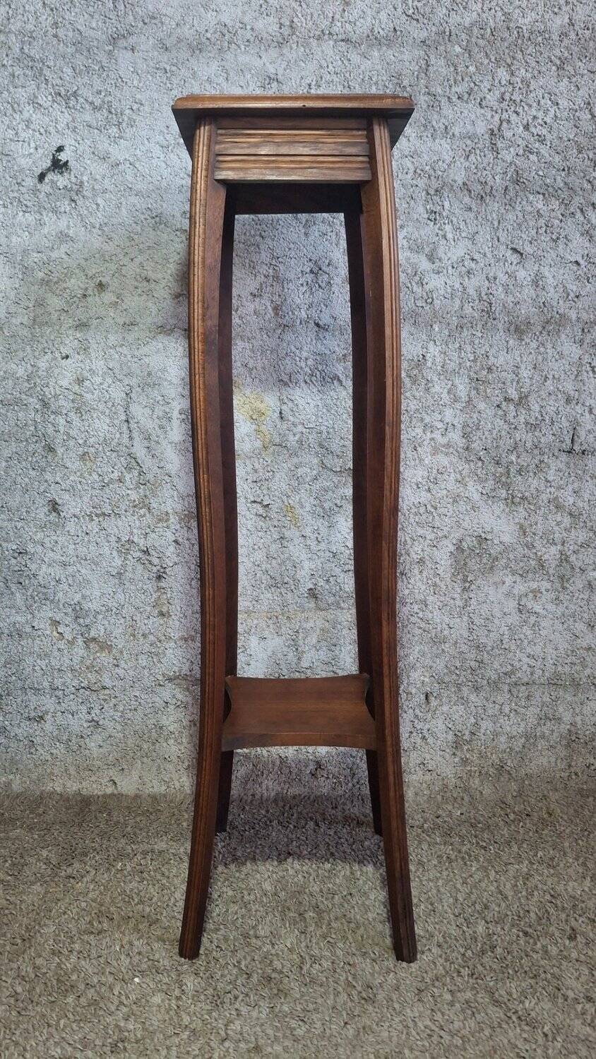 Victorian English two-tier stand in solid wood.