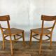 Paire de chaises bistrot troquet Fischel 1950