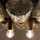 Unique Design Glass Chandelier, Czechoslovakia, 1970s