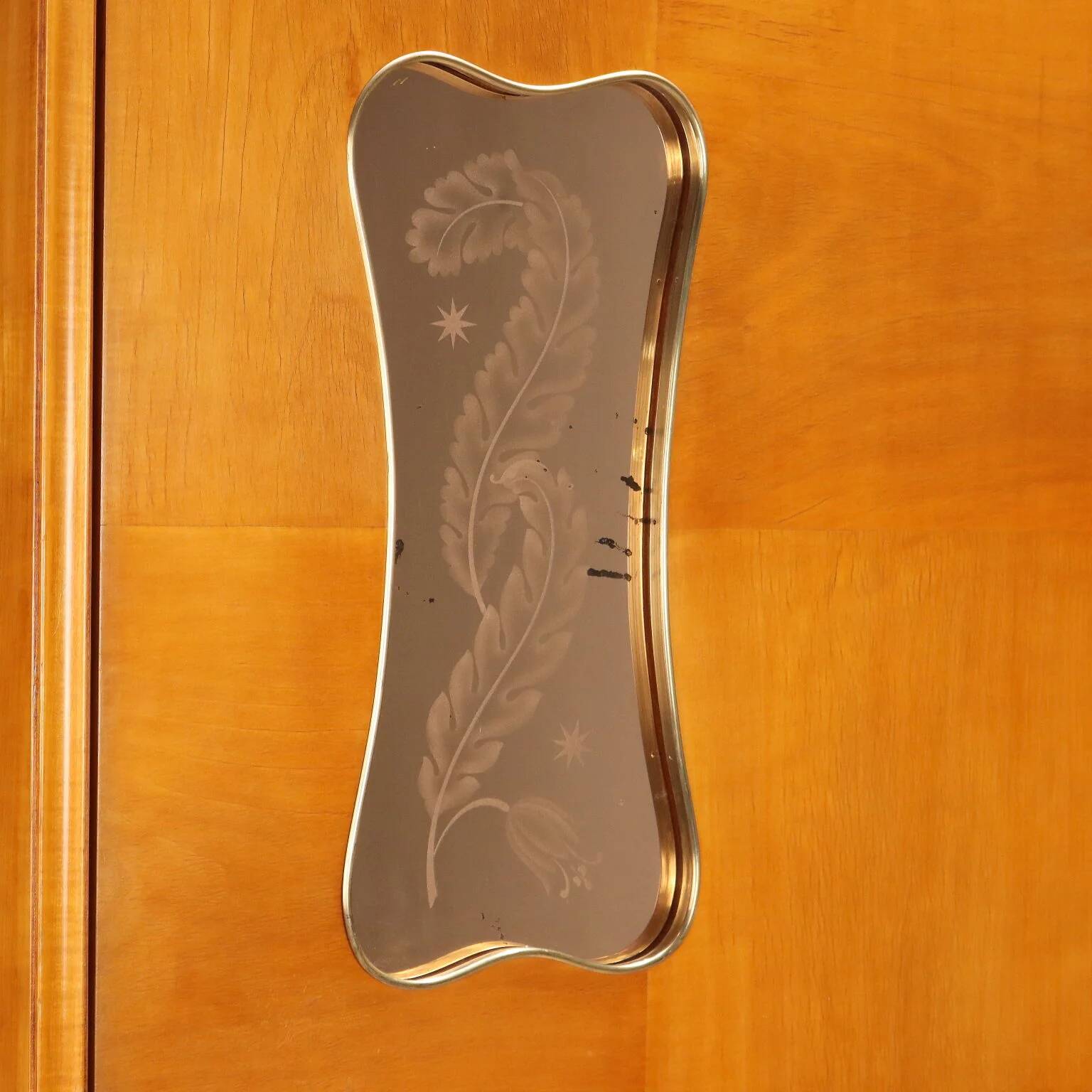 Meuble d’entrée avec console en verre années 1950