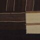 Black And White Handwoven Kilim Runner sku3842
