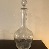 Carafe Baccarat and six matching glasses