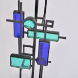 Pair of Mid-century Modern Iron and Glass Table Lamps by Svend Aage Holm Sørensen