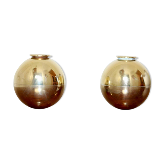Paire de bougeoirs de Pierre Forssell pour Skultuna