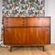 Vertical Danish teak sideboard, 1960s