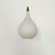 Set of 2 Swedish Opaline Pendant Lamps by Uno and Östen Kristiansson for Lu