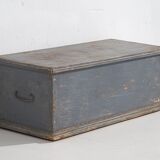 Petite malle bleue ancienne (c.1920) #35