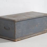 Petite malle bleue ancienne (c.1920) #35