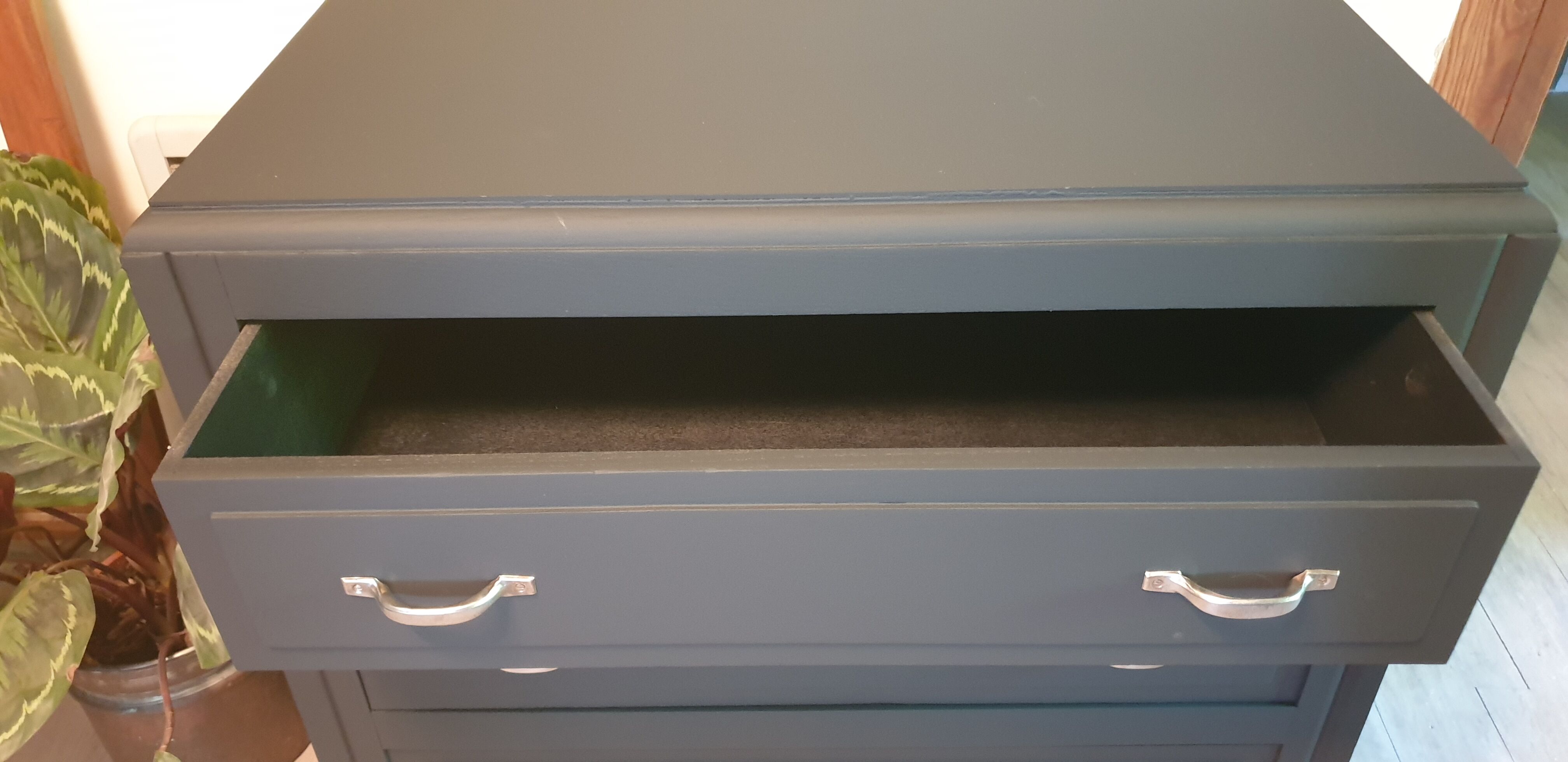 Black Art Deco dresser