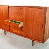 XL HP Hansen Scandinavian Design Teak Wooden Highboard Credenza Denmark 60s