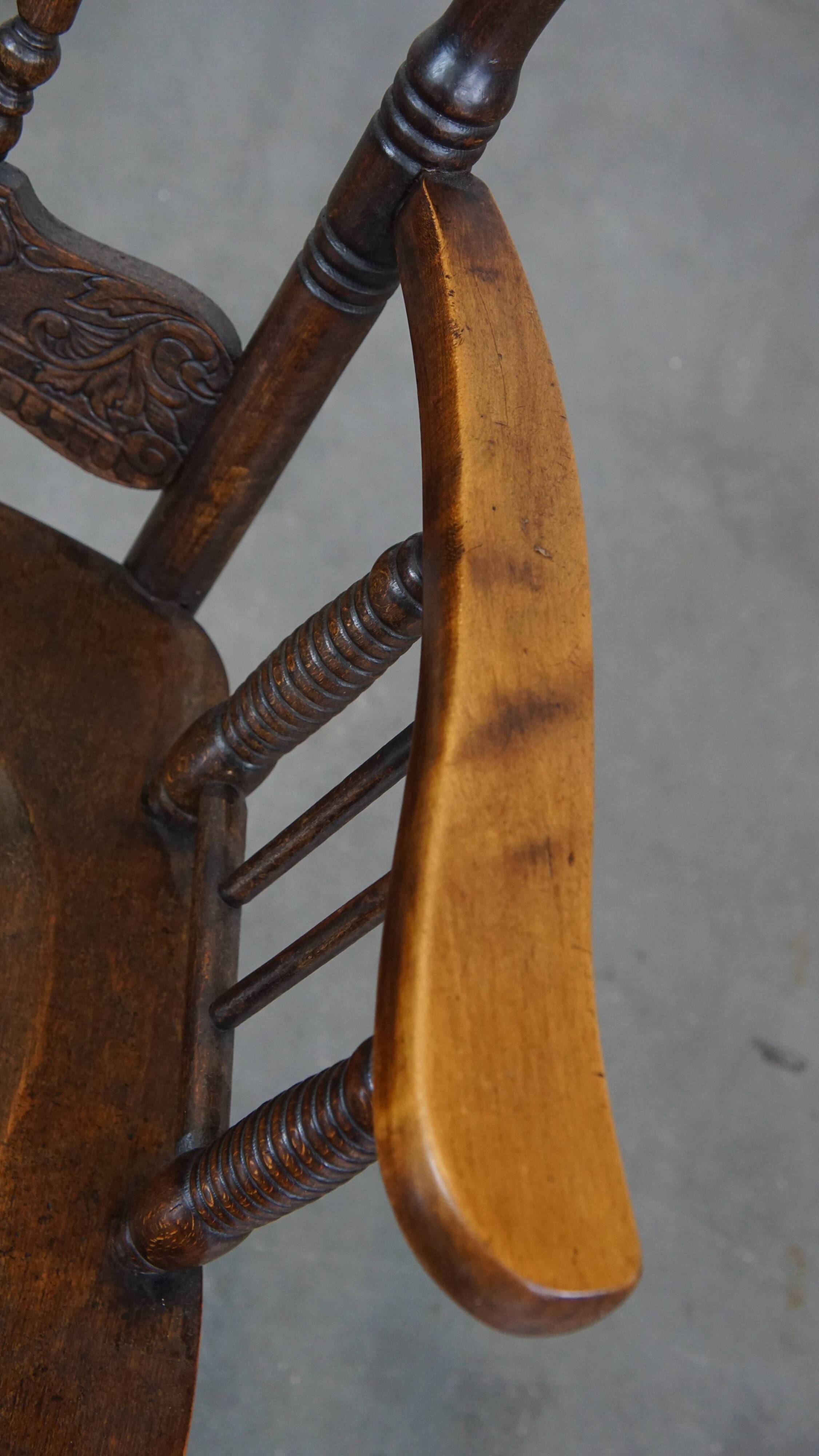 Antique English spindle chair