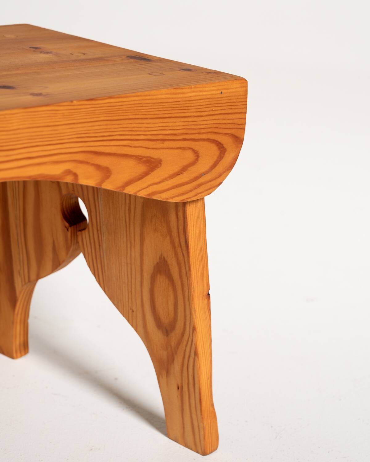 Pine stool, Sweden, 1960s