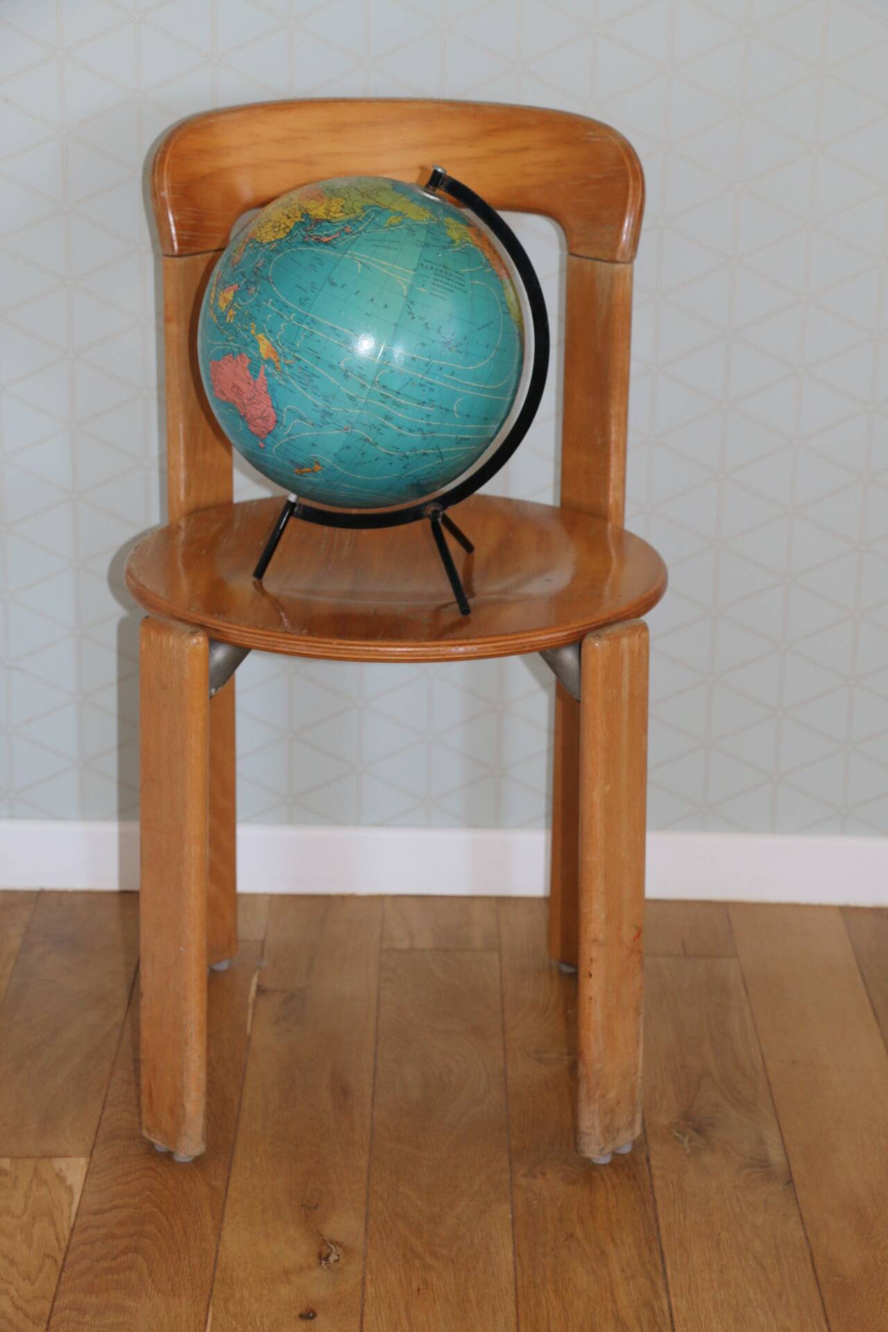 Globe terrestre carton TARIDE 1979