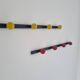 Duo of 4 and 5 ball coat racks