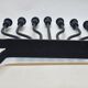 FOLK ART - JUDAICA Menorah Old Candlestick 7 arms of light in wrought iron
