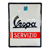 Vespa metal plate
