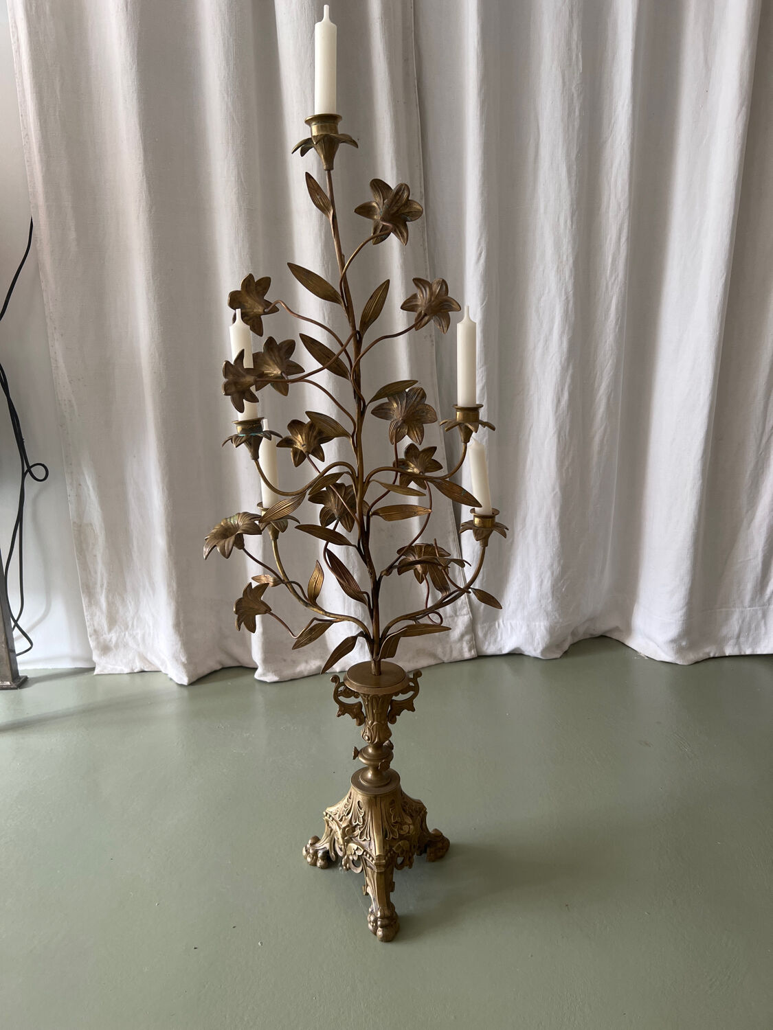 Vintage brass chandelier