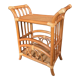 Vintage rattan side table from the 70s