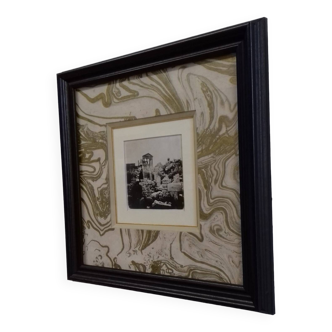 Old framed photograph Greece 19th