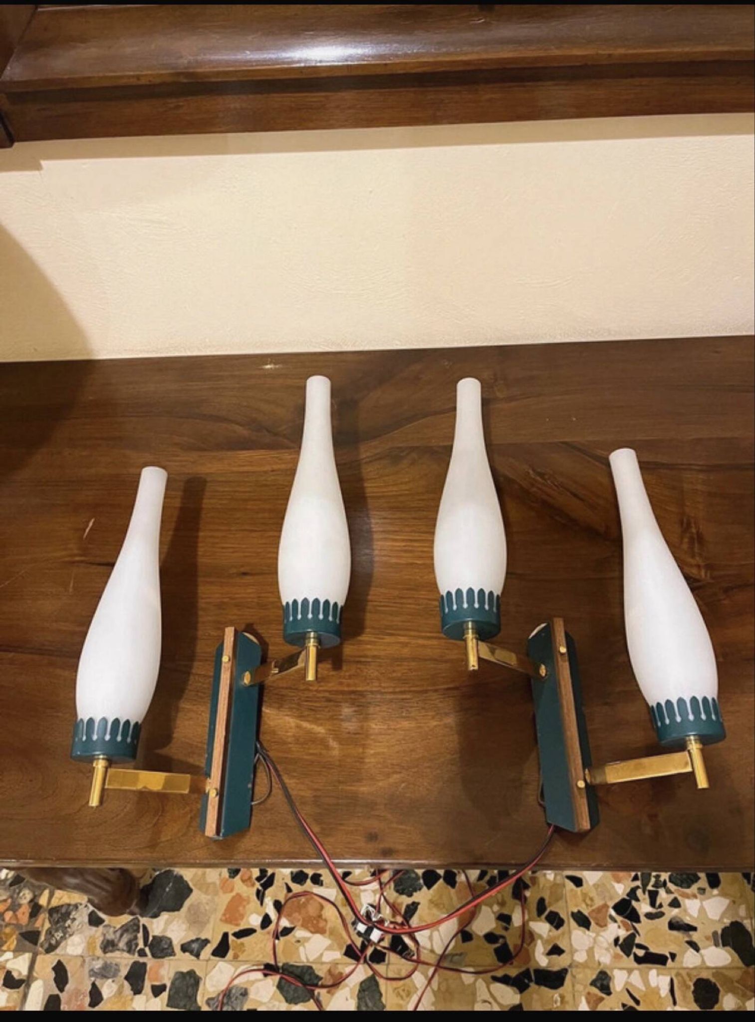 Pair of Stilnovo wall sconces