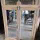 Eighteenth-century oak window mirror.