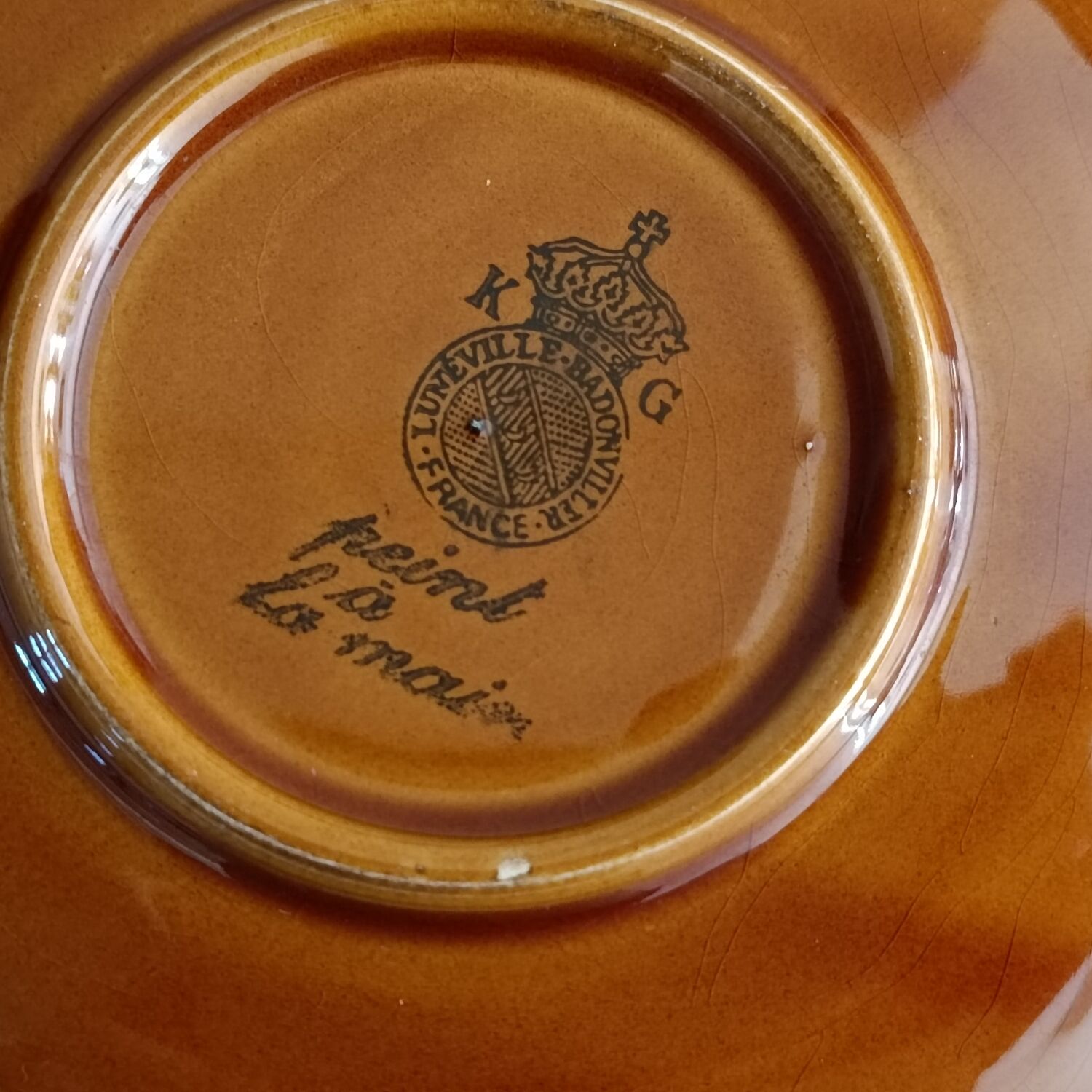 2 saucers Lunéville Badonviller