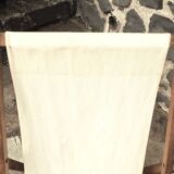 Transat avec extension chaise longue, en bois et tissu
