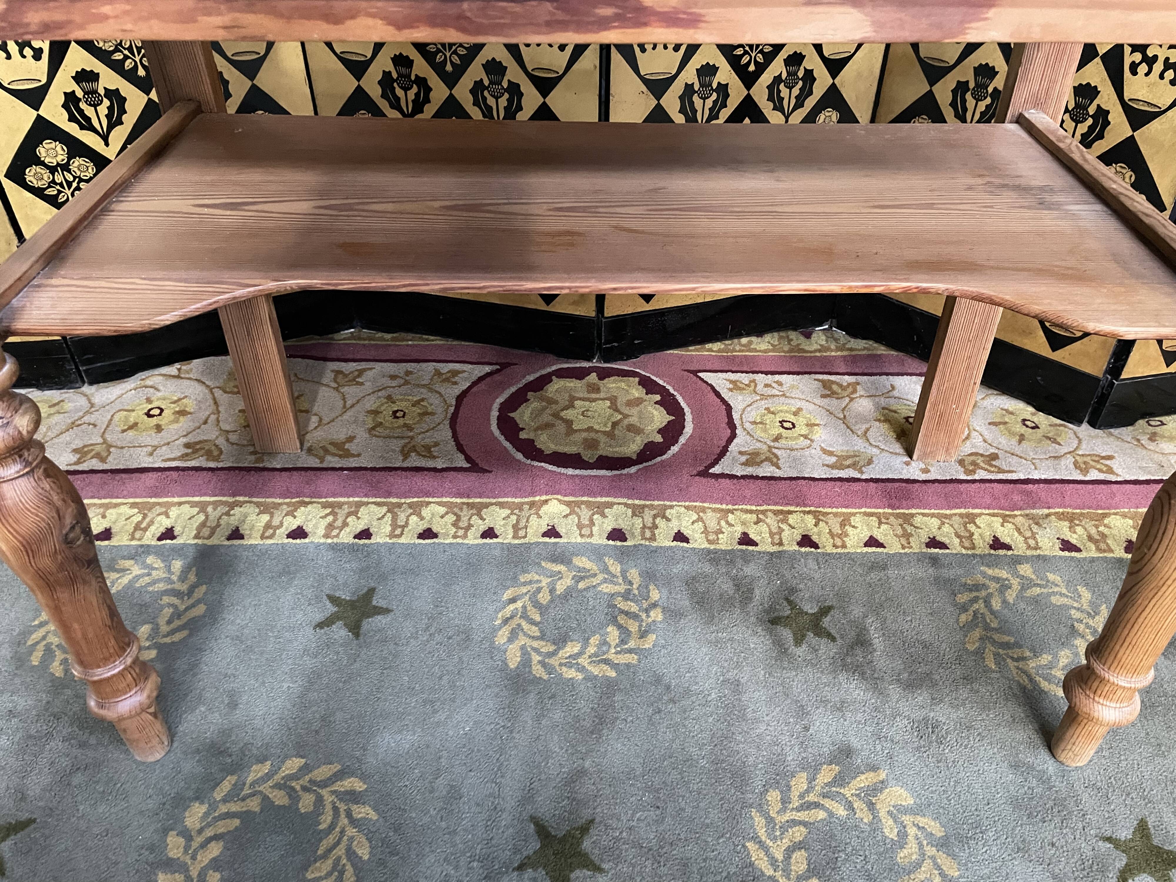 Toilet table - Louis Philippe dressing table in fir and marble