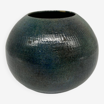 vase boule bleu vert