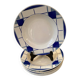 Many faience plates from Digoin Sarguemines, model Efel.