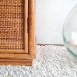 Vintage rattan sideboard from the 1970s.