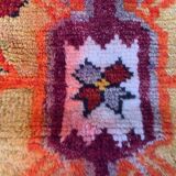 Old turkish Oushak rug 125x84 cm vintage carpet