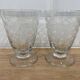 Set de 2 verres à vin en verre gravé