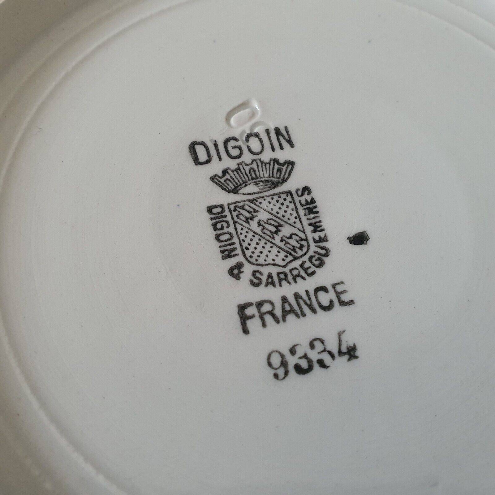Ancien Pot de Chambre Digoin & Sarreguemines 9334 Floral Bleu